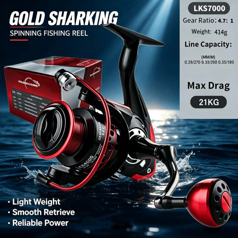 GOLD SHARKING - Carretilha de  - Daiwa Reel Fuego avaliação e preço