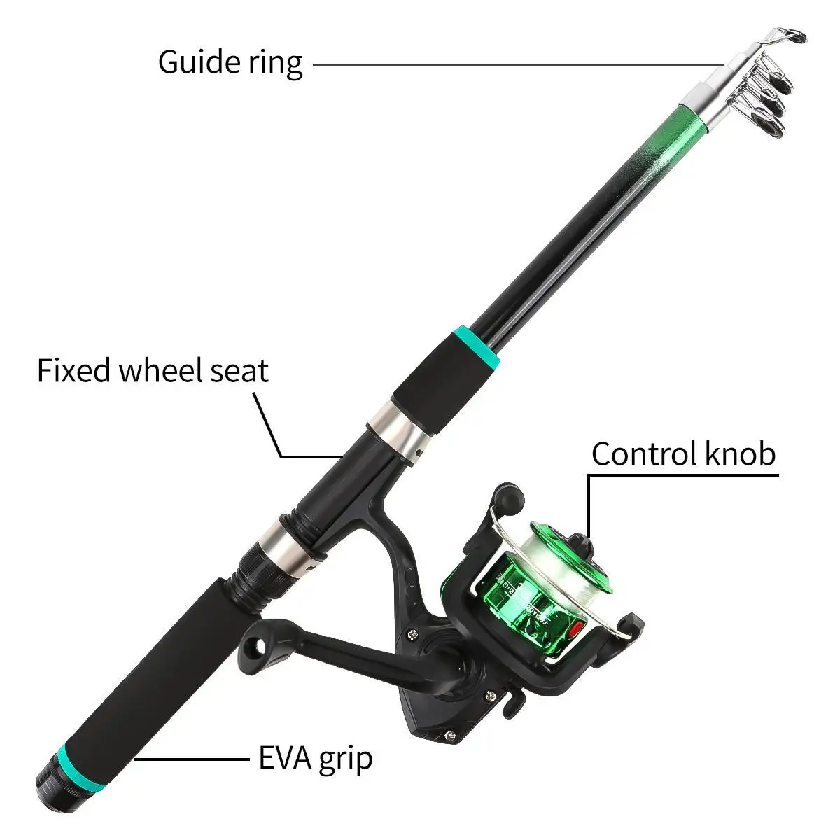 Vara de Pesca Telescópica 2 em - Fishing Rod Spinning avaliação e preço