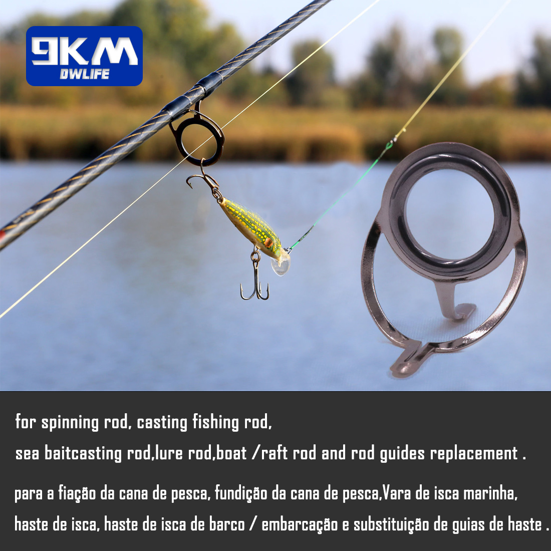 Guia de vara de pesca 9 ~ 200  - Fishing Rod Building Kit avaliação e preço