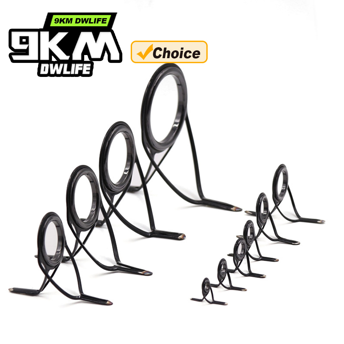 Kit de Guias de Vara Curva 9KM - Fishing Rod Spinning avaliação e preço