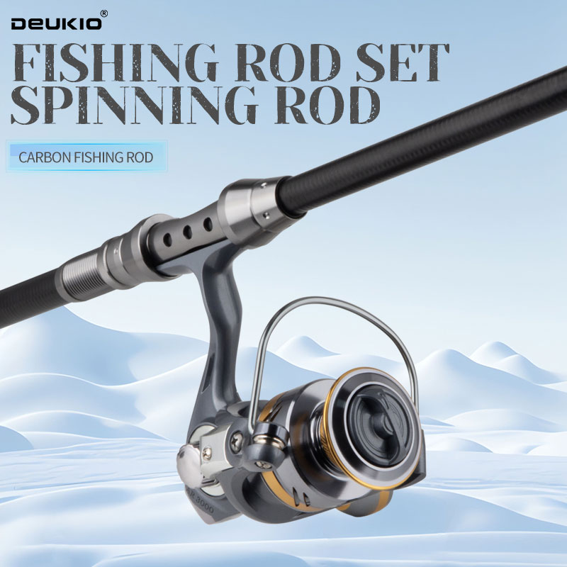Deukio vara de pesca e carrete - Fishing Rod Spinning avaliação e preço
