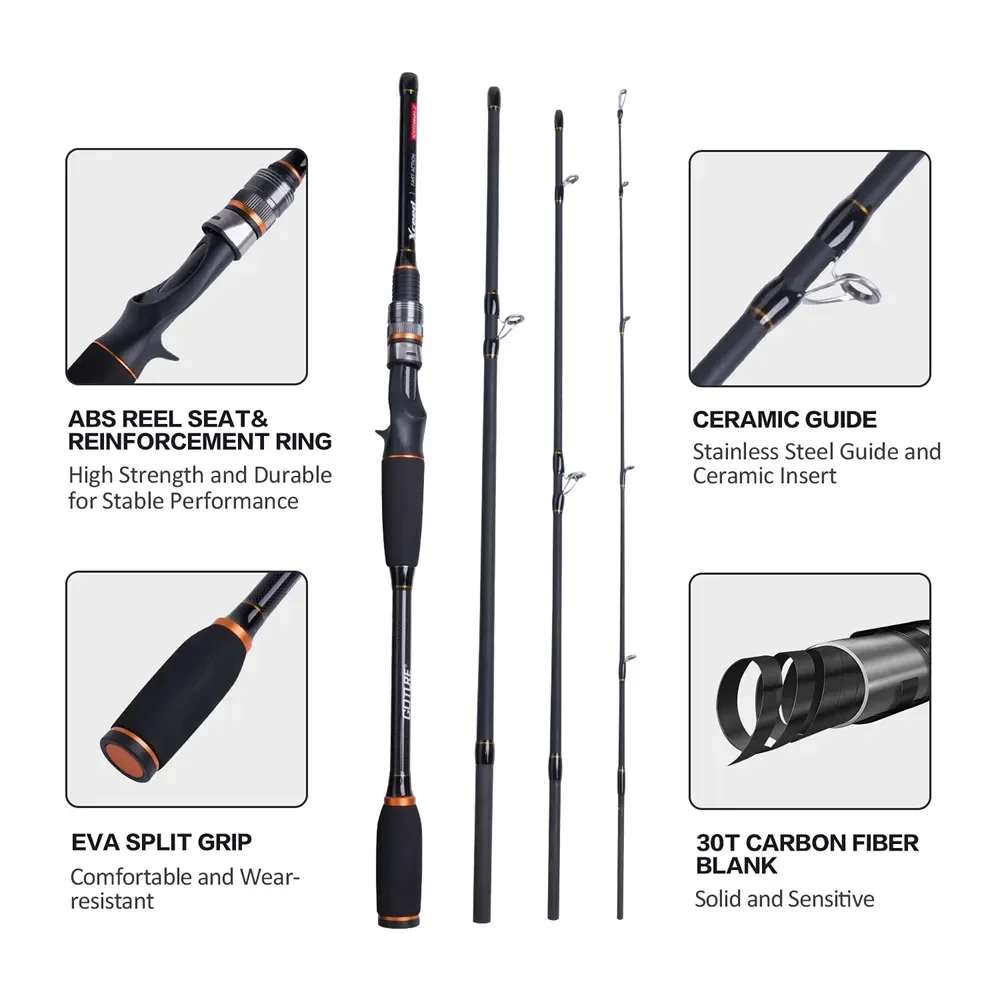 Vara de Pesca Goture Xceed 4 S - Fishing Rod Carbon Fiber avaliação e preço